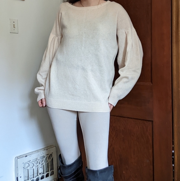 Cashmere Saks Fifth Avenue French Style Sweater Dress - Picture 2 of 13